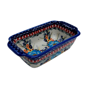 Forma ceramiczna z uszami do pieczenia chleba II (A181 D59)