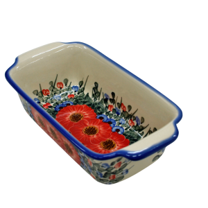 Forma ceramiczna z uszami do pieczenia chleba III (A182 D28)
