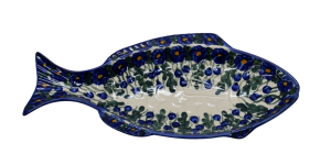 Półmisek bolesławiecki do zapiekania Ryby mały (A498 D31)