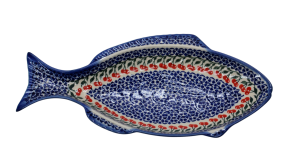 Półmisek bolesławiecki do zapiekania Ryby mały (A498 D29)
