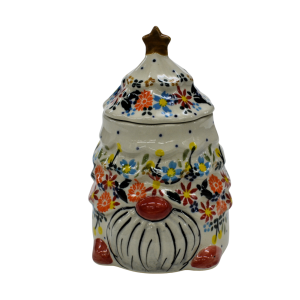Pojemnik ceramiczny Gnom choinka z pokrywką (A523 D55)