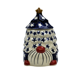 Pojemnik ceramiczny Gnom choinka z pokrywką (A523 D45)