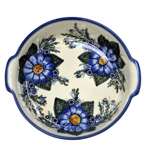 Półmisek ceramiczny okrągły z uszami (A525 D7)   