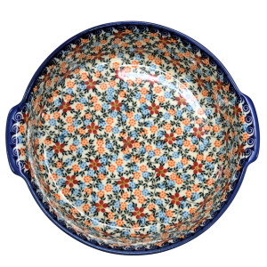 Półmisek ceramiczny okrągły z uszami (A525 D54)     