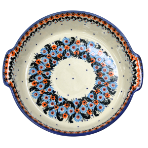 Półmisek ceramiczny okrągły z uszami (A525 D91)         