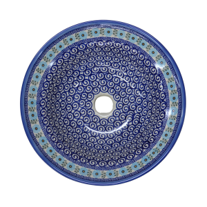 Umywalka ceramiczna Bolesławiec 38 cm (A529 D38) 