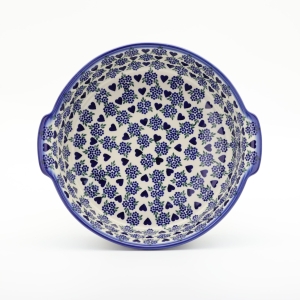Półmisek ceramiczny okrągły z uszami (A525 D89) 