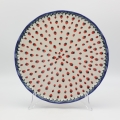 Patera ceramiczna FALA 32,5 cm Bolesławiec – ręcznie malowany talerz.